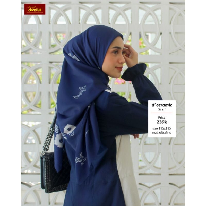 [JILBAB SEGIEMPAT DANNIS] New arrival SCARF D ceramic by dannis collection