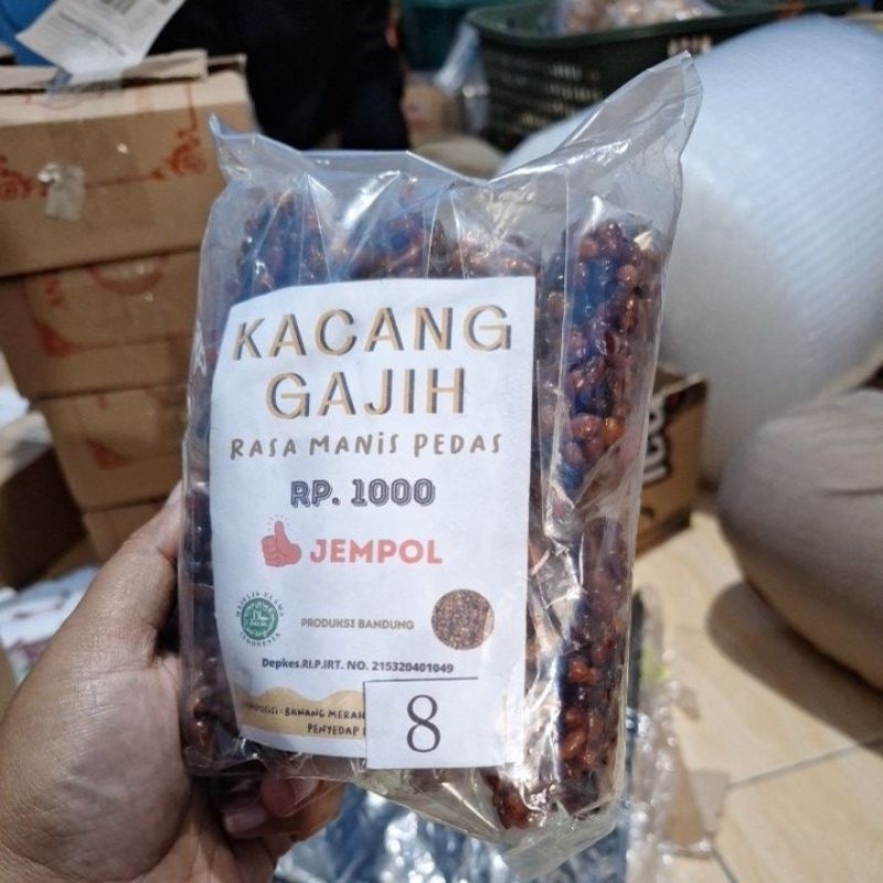 

Kacang Gajih Rasa Pedas Manis Kacang Tunggak Bandung 1 Pak Isi 10 Bks