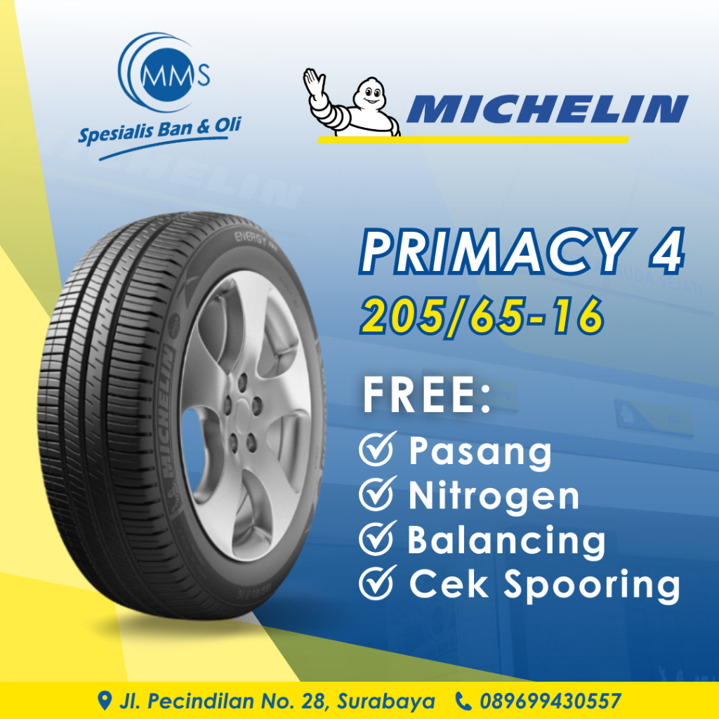 Ban Mobil 205/65 Ring 16 MICHELIN PRIMACY 4