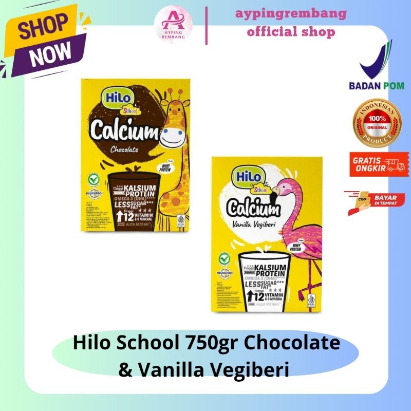 

Hilo School 750g-Susu Tinggi Kalsium Rendah Lemak