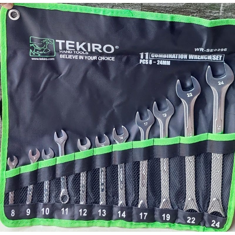 TEKIRO KUNCI RING PAS SET 8-24MM / RING PAS 11 PCS / KUNCI PAS RING 8-24MM