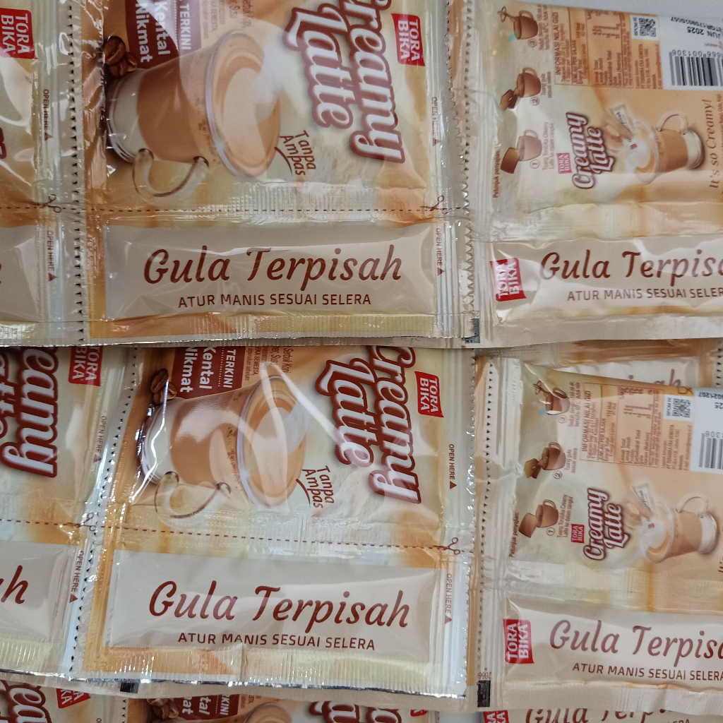 

ToraBika Creamy Latte Renceng Isi 10 Bungkus