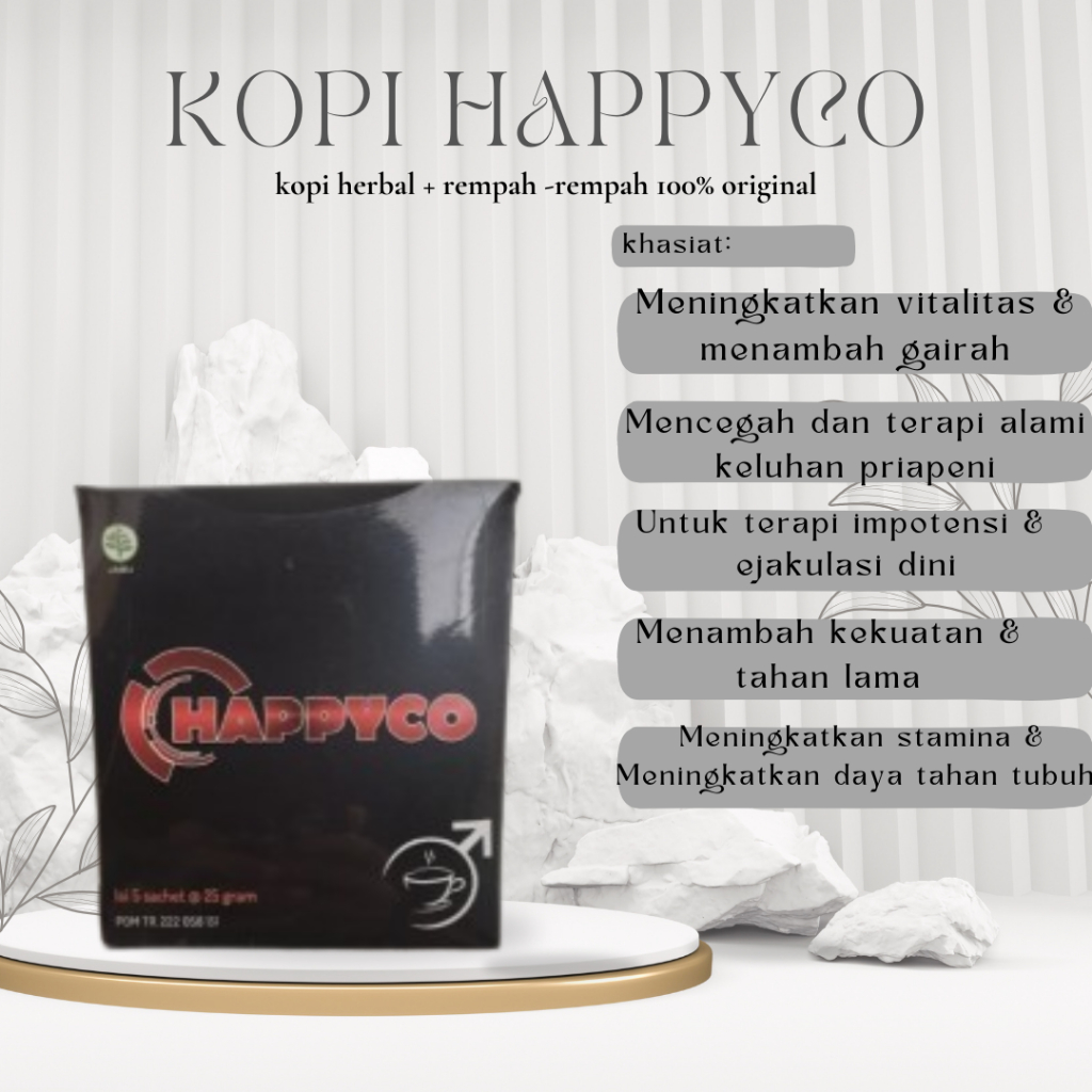 Kopiba Herl Happyco BPOM (COD)  Kopi Penambah Stamina Laki Dan Kopi kuat Tahan lama 100% Original