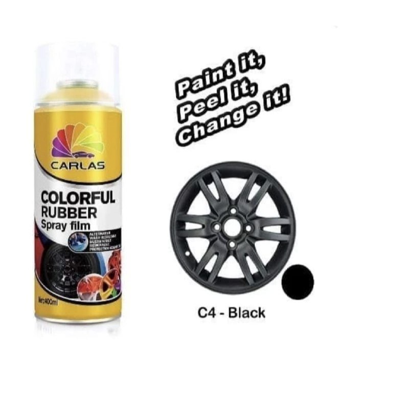 Carlas Rubber Paint cat Velg body Mobil Motor dll