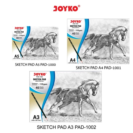 

Joyko Sketch Pad Buku Gambar Sketsa 110 gsm 40 Sheets a4