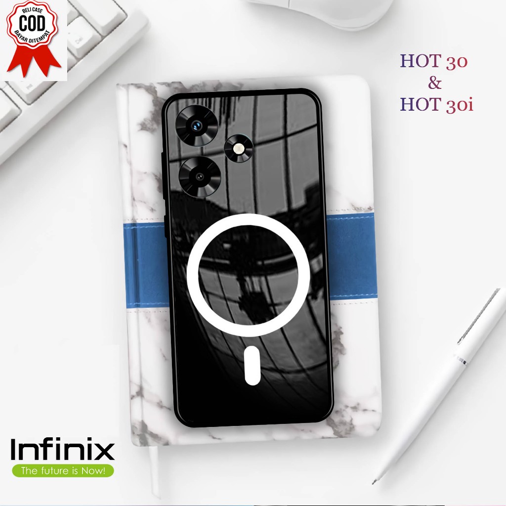Softcase Kaca INFINIX HOT 30 & 30i  - Case Handphone INFINIX HOT 30 & 30i [T27]