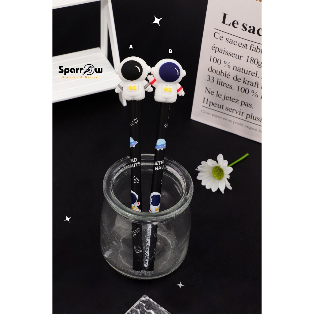 

SPARROW Pen Silikon / Silicone Pen / Pen Karakter Lucu Cantik ASTRONAUTS (7193)
