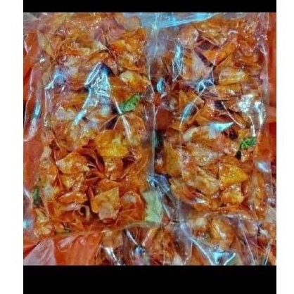 

kripik singkong pedas lengket rasa balado dan rujak