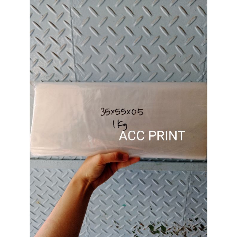 Plastik PP Tebal 05 / Plastik PP Bening 35x55x05 / Plastik Bening Uk. 35x55x05 / Plastik Kemasan Jaj