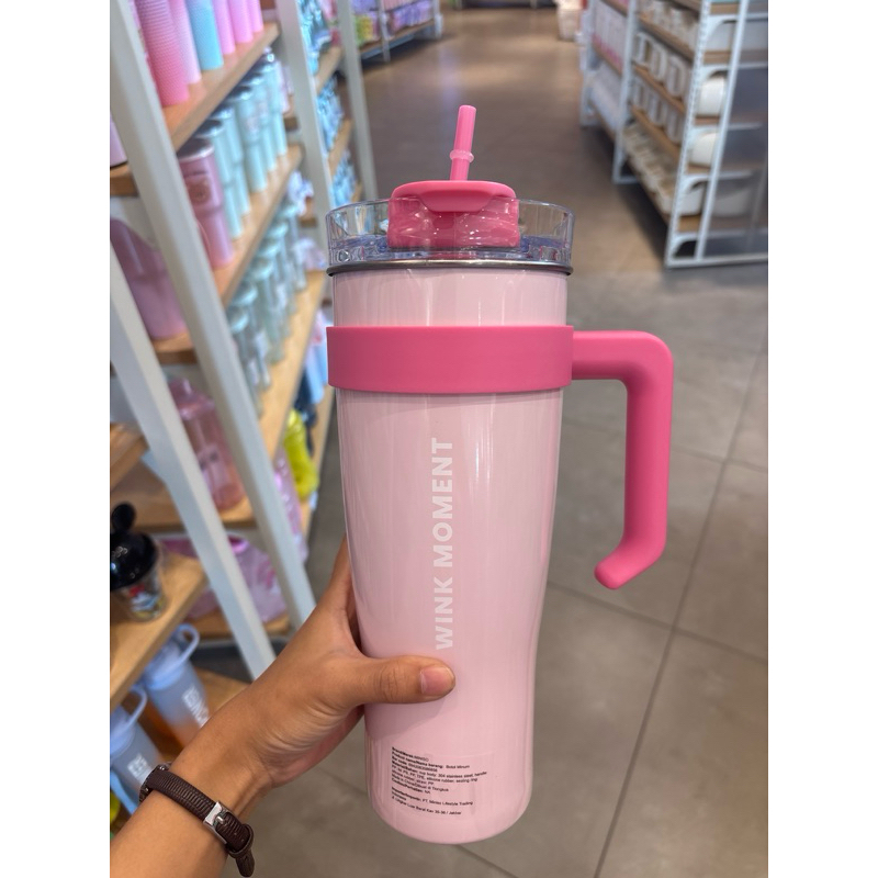 MINISO gradient steel tumbler 1,6L / Botol minum 1,6L