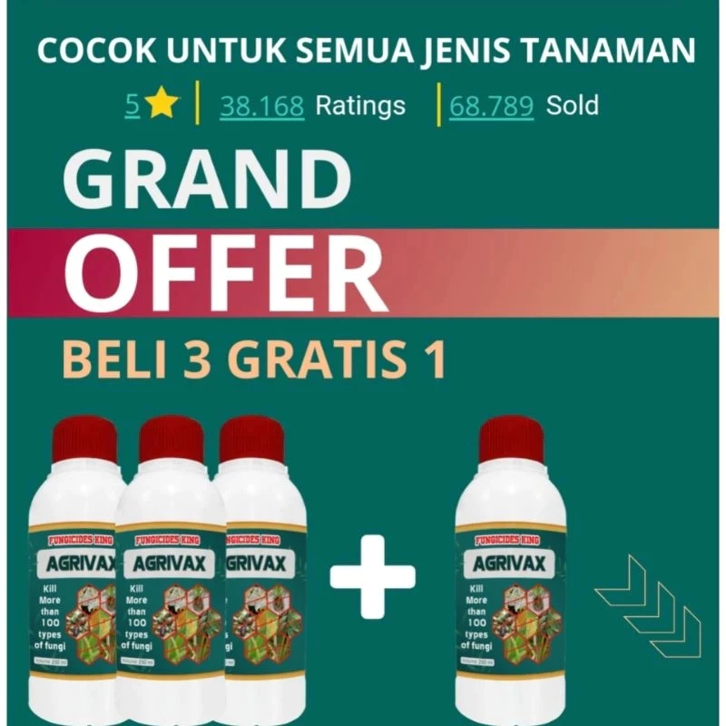Agrivax Fungicides King - Pembasmi Jamur Dan Hama Agrivax 100ml | Agrivax 250ml | Agrivax 500ml | Ag