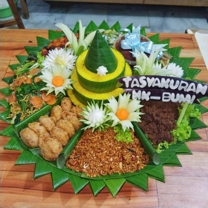 Tumpeng Nasi Kuning/Tumpeng Tampah 10porsi