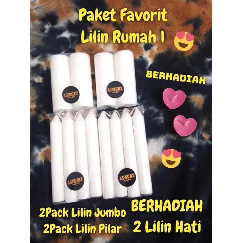 Paket Lilin Rumah 1 / Lilin Rumah / Lilin Lampu / Lilin Pilar / Lilin Besar / Lilin Jumbo / Lilin