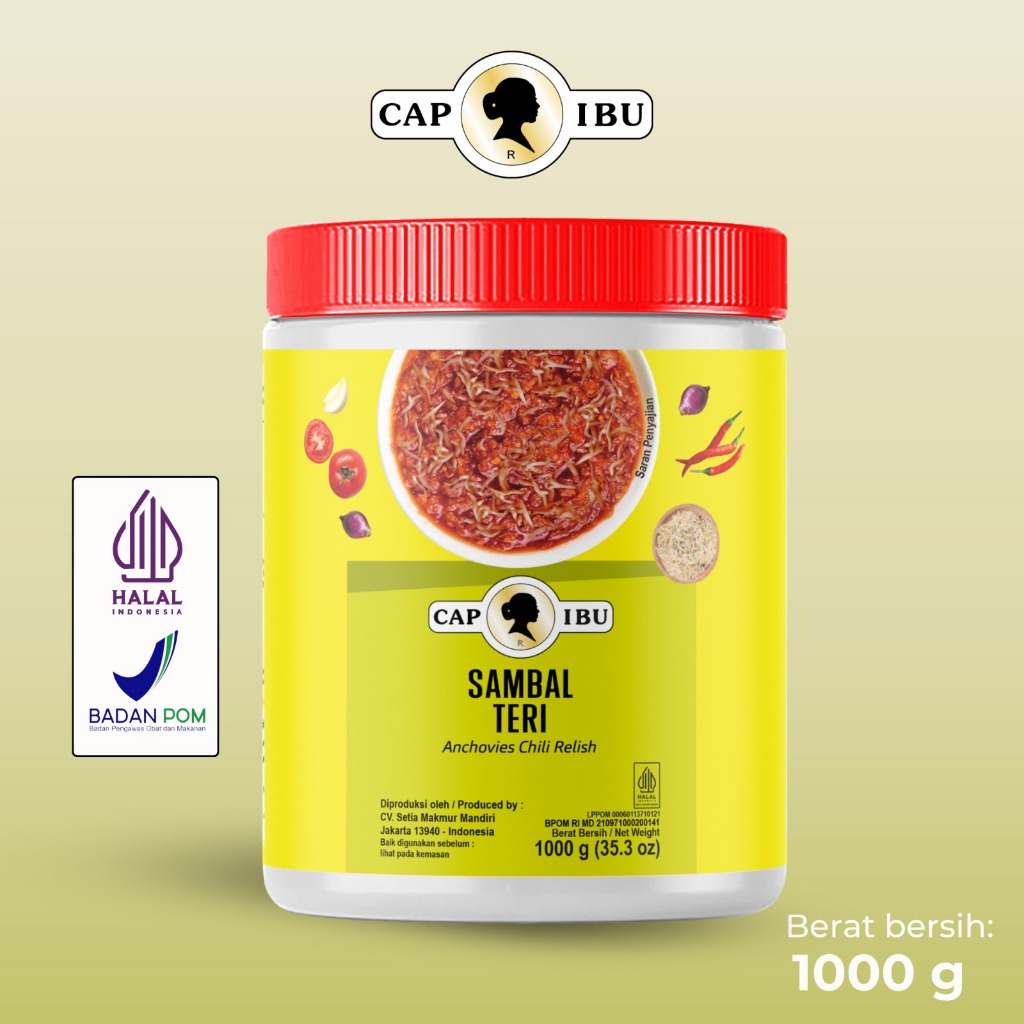 

CAP IBU Sambal Teri Kemasan Pot