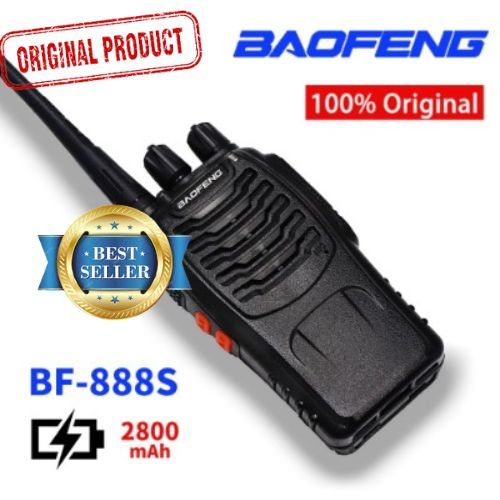 TERBARU - HT 888S + Earset Single Band UHF / HT Murah 888 S / Frekuensi -888S 16 Ch tanpa layar HT 8