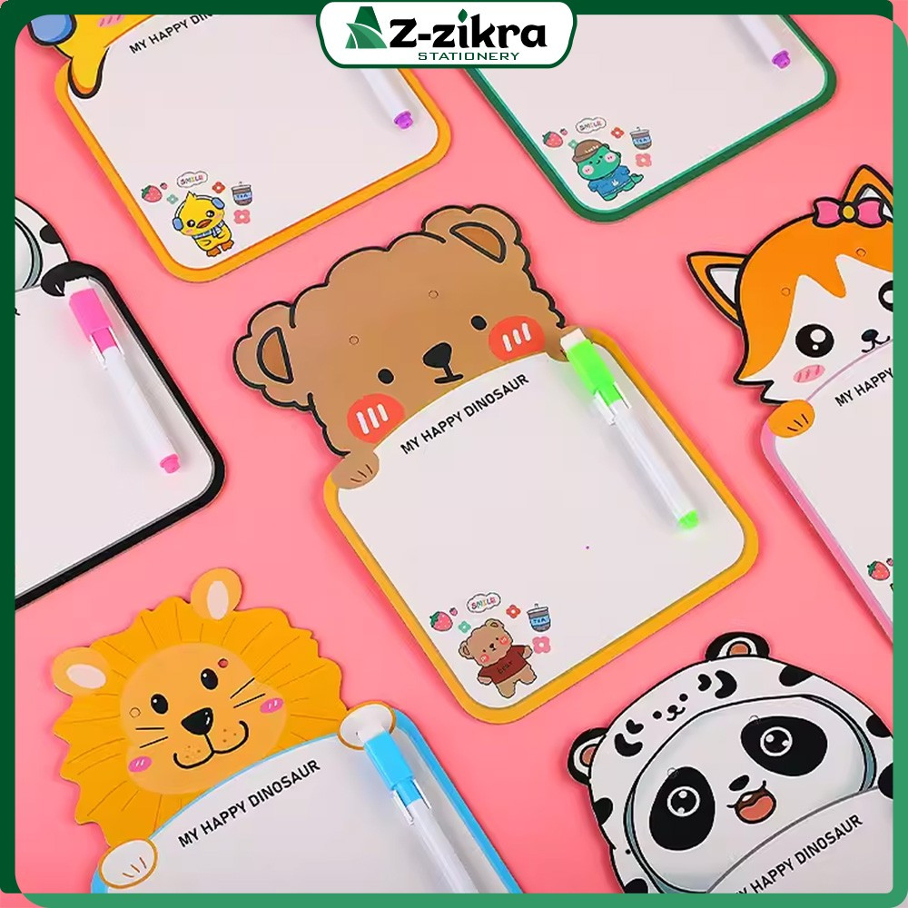 

Mini Board Toy Free Spidol Bisa Dihapus dengan Tali Gantung / Papan Tulis Mini Anak Karakter Lucu / Mainan Edukasi Anak Az Zikra Stationery M353