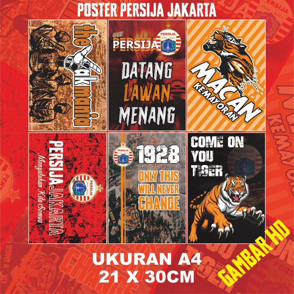 Poster Persija Jakarta Wall Decor