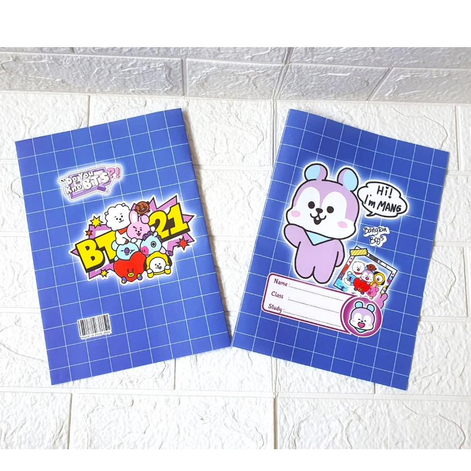 

(ISI 20 LEMBAR) Sampul Buku BT KOREA Fancy Karakter (UKURAN BUKU SIDU)