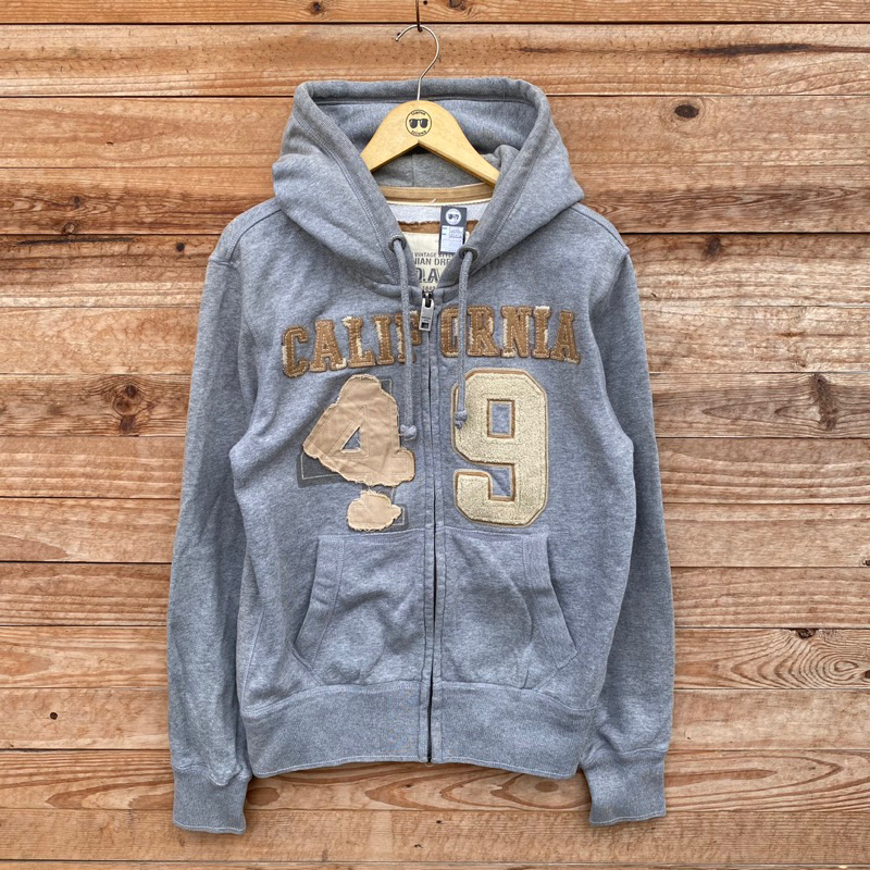 Ziphoodie who california 49 - Warna abu misty