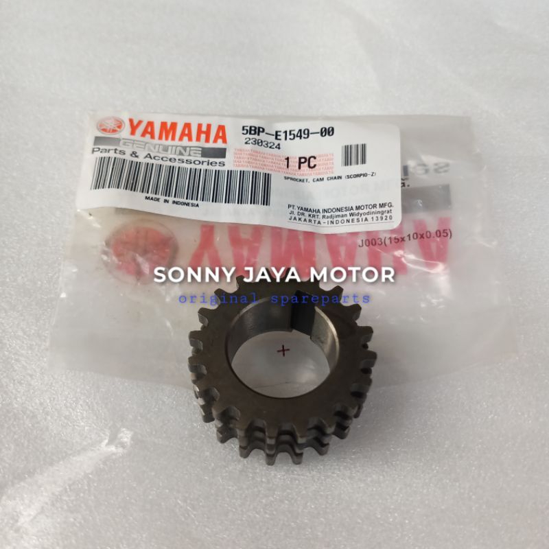 gear timing as kruk gigi sentrik Scorpio 5BP-E1549-00 asli original Yamaha