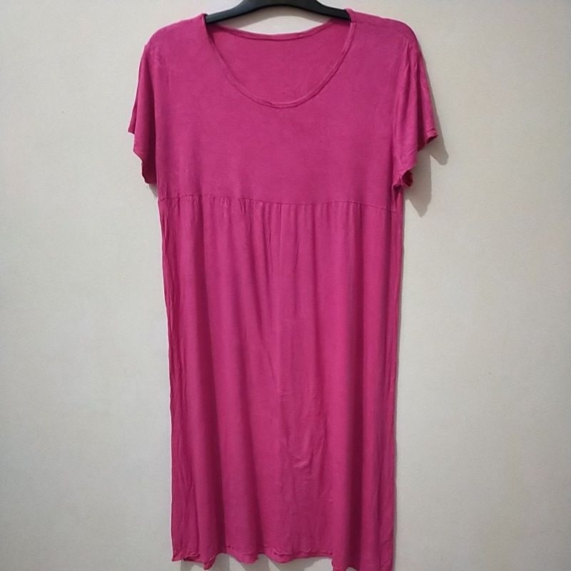 dress kaos/ midi dress/ home dress/ daster kekinian
