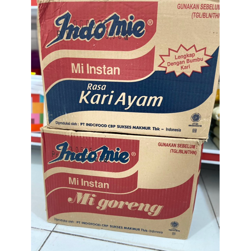 

Indomie goreng 1 carton indomie kari 1 carton isi 40bks