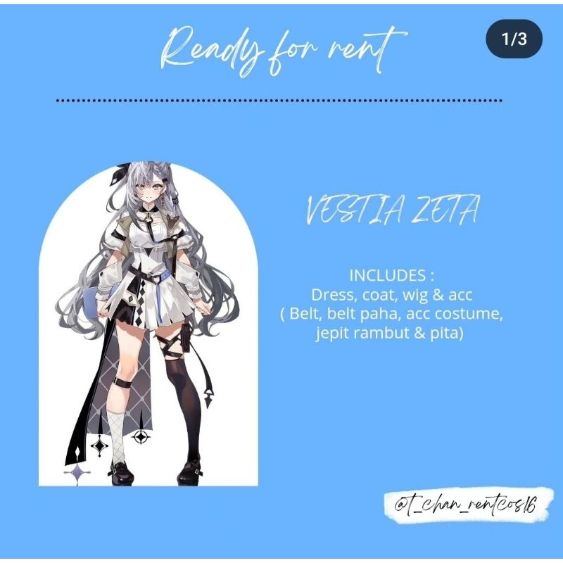 RENTAL COSTUME VESTIA ZETA DEFAULT