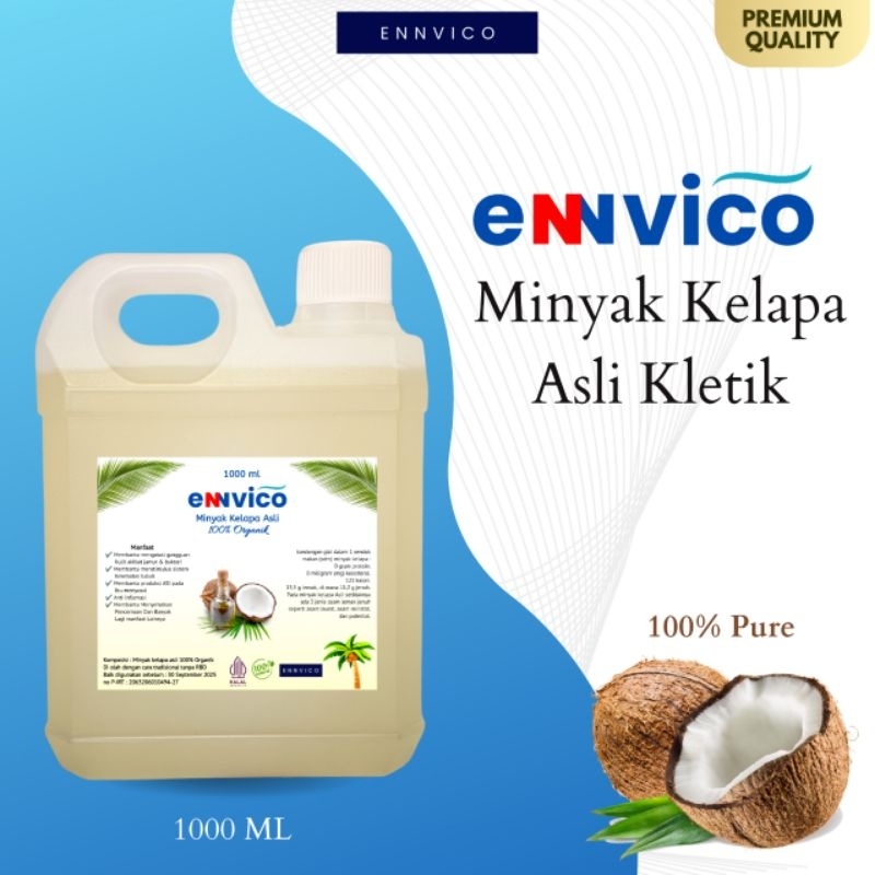 

Minyak Kelapa Asli Kletik 1000ml / 1 liter Minyak Kelapa Tradisional Coconut Oil Klentik Murni