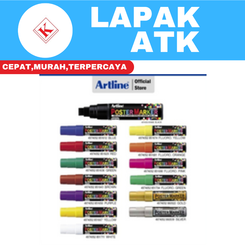 

SPIDOL ARTLINE POSTER MARKER 12MM EPP-12 (1PCS) +vv