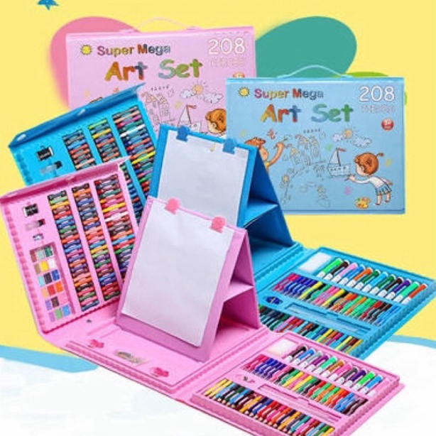 

ART C2O2 CRAYON SET BOX KARAKTER KARTUN ISI 15 DAN 28 PC 4 IN 1 ALAT SET MENGGAMBAR DAN PENSIL WARNA ALAT TULIS SET CRAYON SET