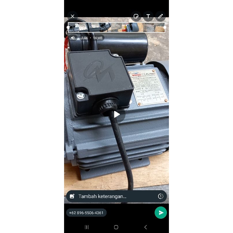 Wipro Di Namo 1/4 Hp 1phase 1400 Rpm / di Namo penggerak