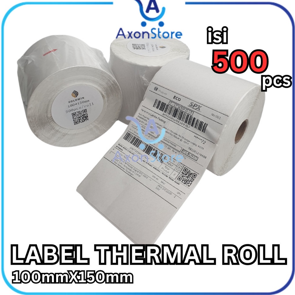 

KODE H67O Label Thermal Barde 1 x 15 mm 5pcs Sticker Resi 4x6 1x15
