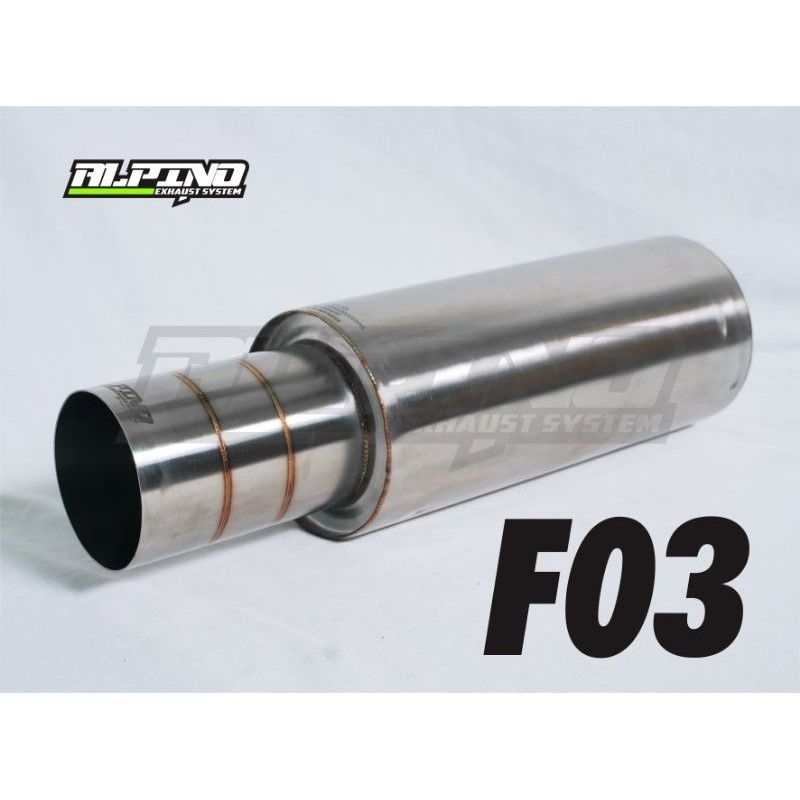 Alpino exhaust tipe f03 suara kering