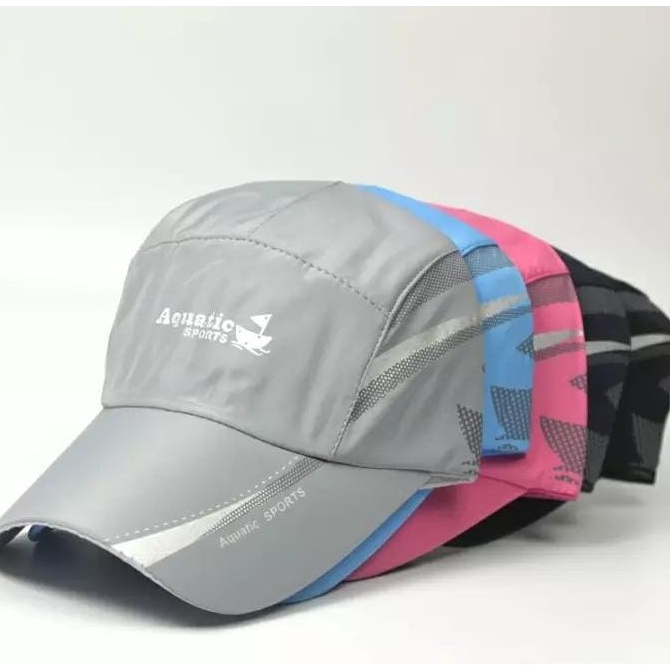 Garansi Original  COD TOPI SPORT WANITA PRIA TOPI PARASUT ANTI AIR TOPI AQUATIC SPORTS TOPI SPORT BA