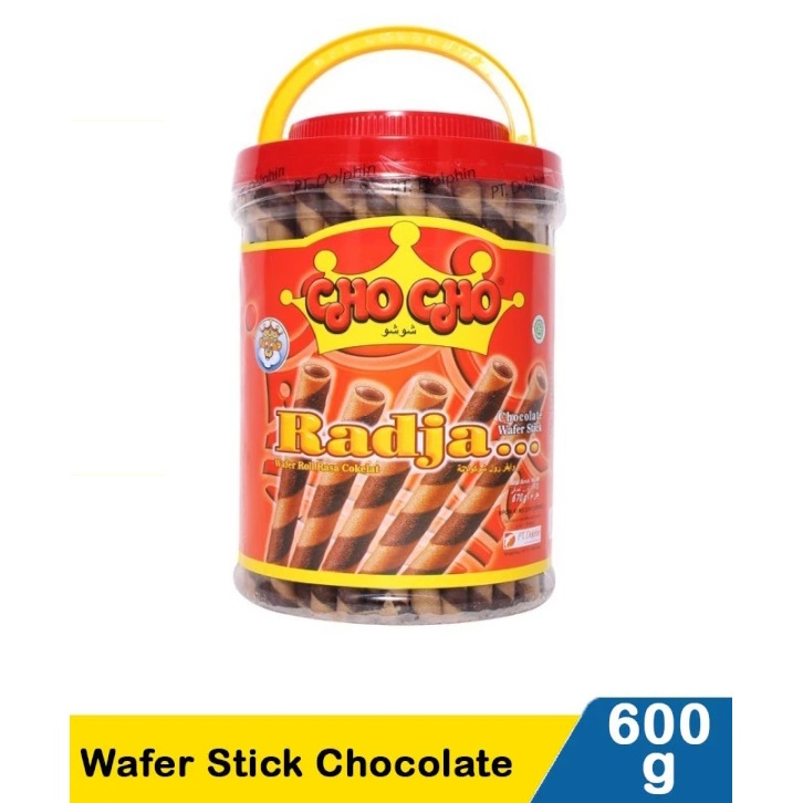 

Camilan Snack Cho Cho Wafer Stick Radja | Rocky Xxxtra Wafer Roll Stick Coklat Toples Besar 600GR