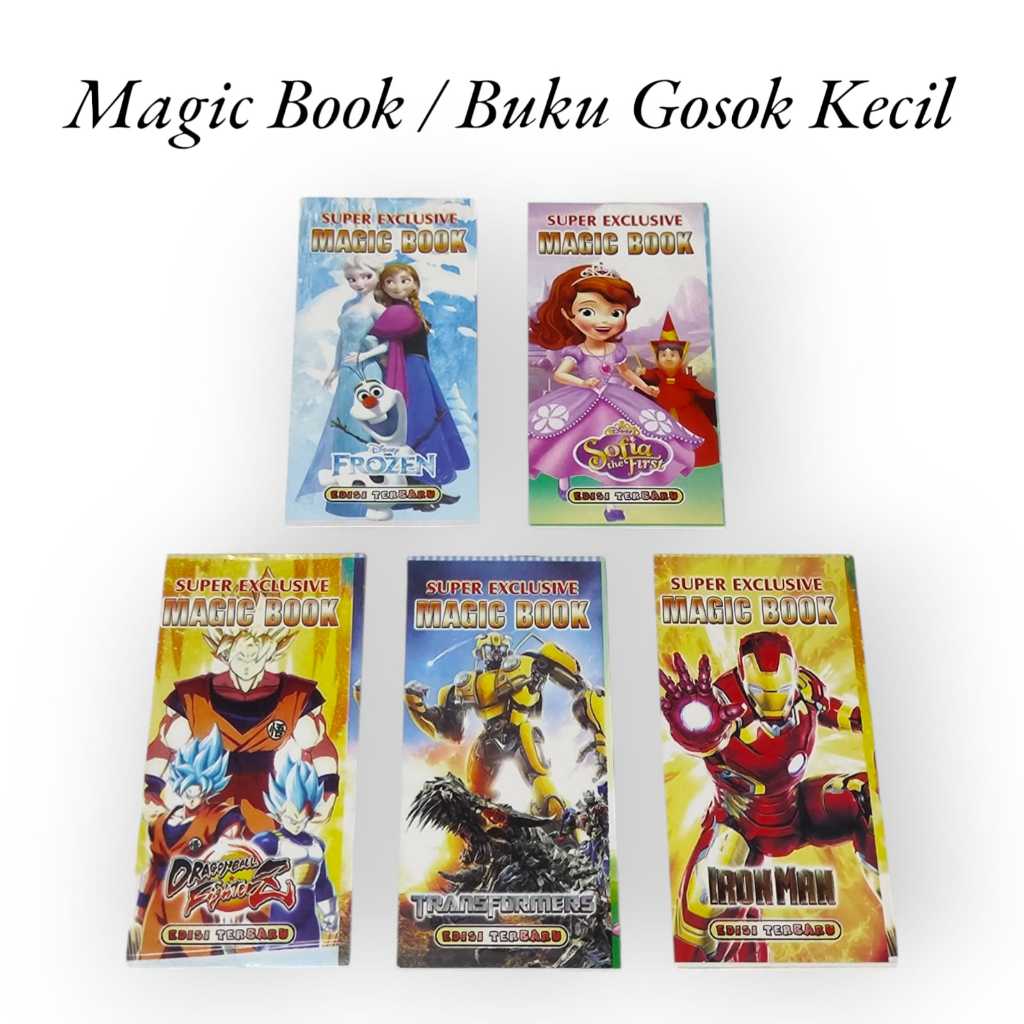 

(4 PCS) MAGIC BOOK / BUKU GOSOK BUKU GORES KECIL