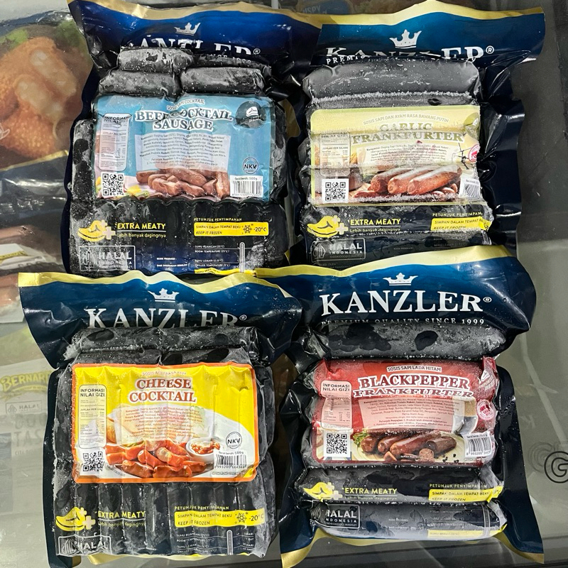 

Sosis Kanzler Cocktail Garlic Blackpaper Cheese All Variant