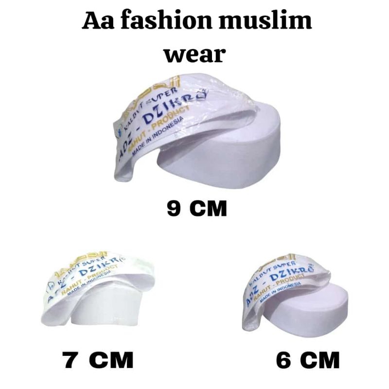 peci Kalbut batok putih super premium