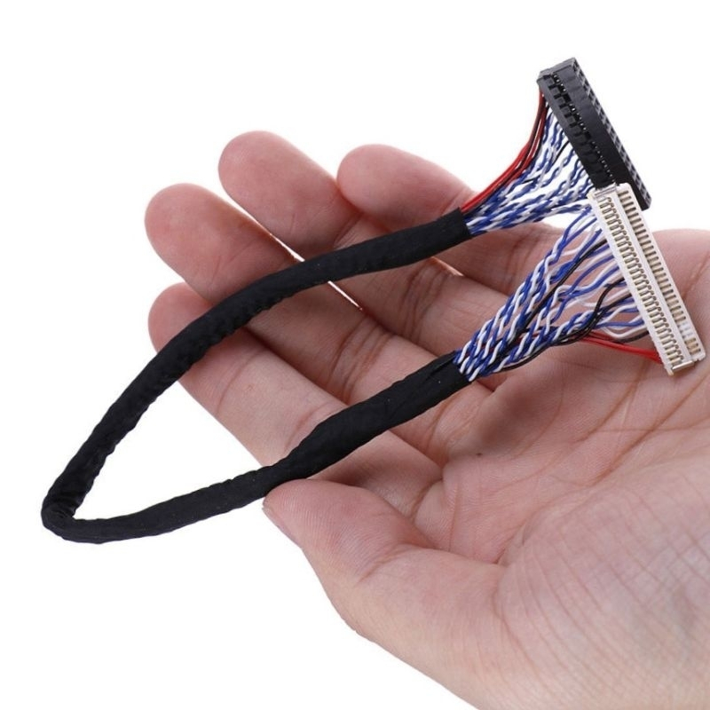 Kabel Data TV LVDS TCON FIA 30P Dual Channel 8Bit Panel Wide