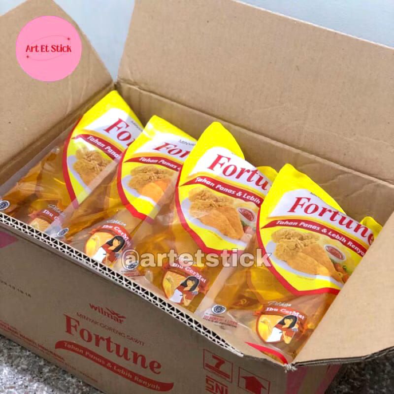 

1 DUS MINYAK GORENG FORTUNE 1 LITER (ISI 12 POUCH)