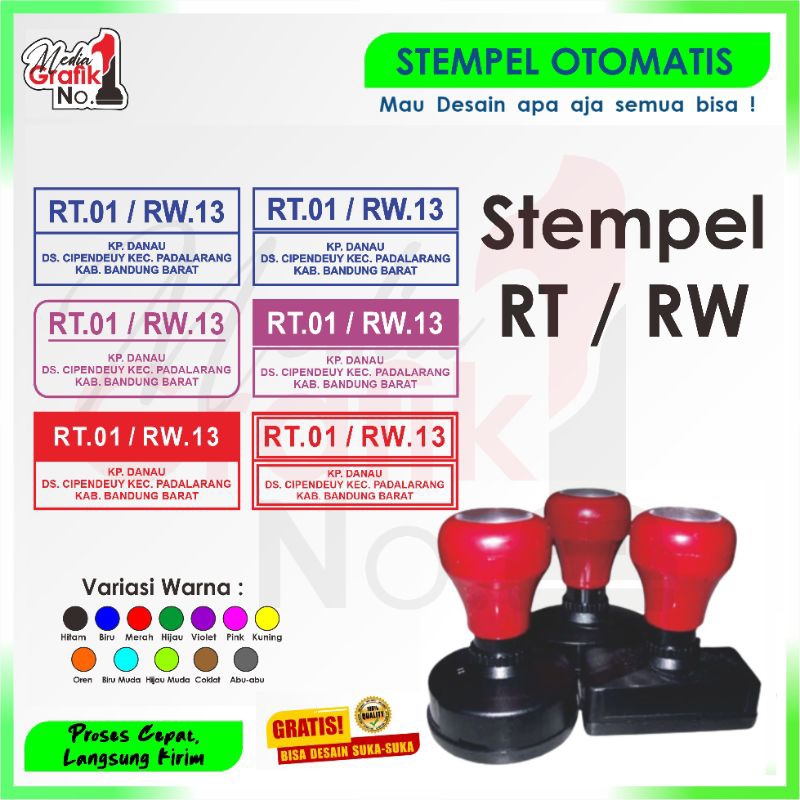 

COD Stempel Otomatis/Stempel RT/RW