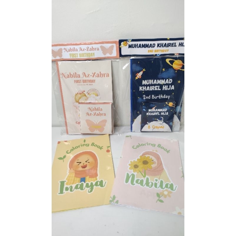 

BINGKISAN ULTAH ANAK / SET BUKU MEWARNAI / COLORING BOOK SET / HAMPERS ULTAH / BUAH TANGAN