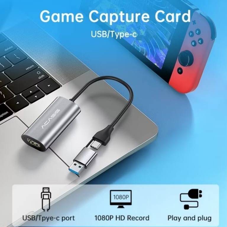 Oke Pr ACASIS HDMI TO USB DAN TIPE C ACASIS CAPTURE USB 2