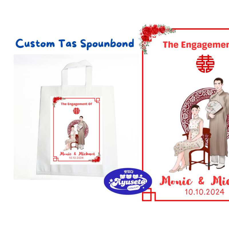 

spounbond custom print dft tas custom wedding tas pernikahan tas spounbond print dtf full print tas ulang tahun tas spounbond full color