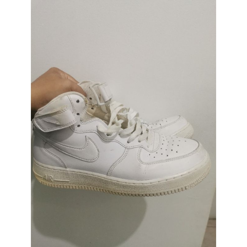 Sepatu Nike Air Force 1 High Triple White