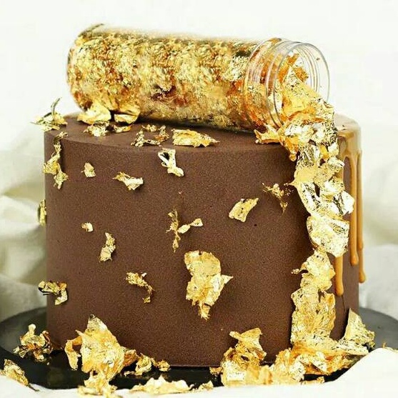 

HARI INI SAJA DISKON BIG JUMBO EDIBLE GOLD SHEET LEAF PAPER DALAM BOTOL ISI BANYAK FOOD EMAS IMPORT DAUN KERTAS TOPPER KUE