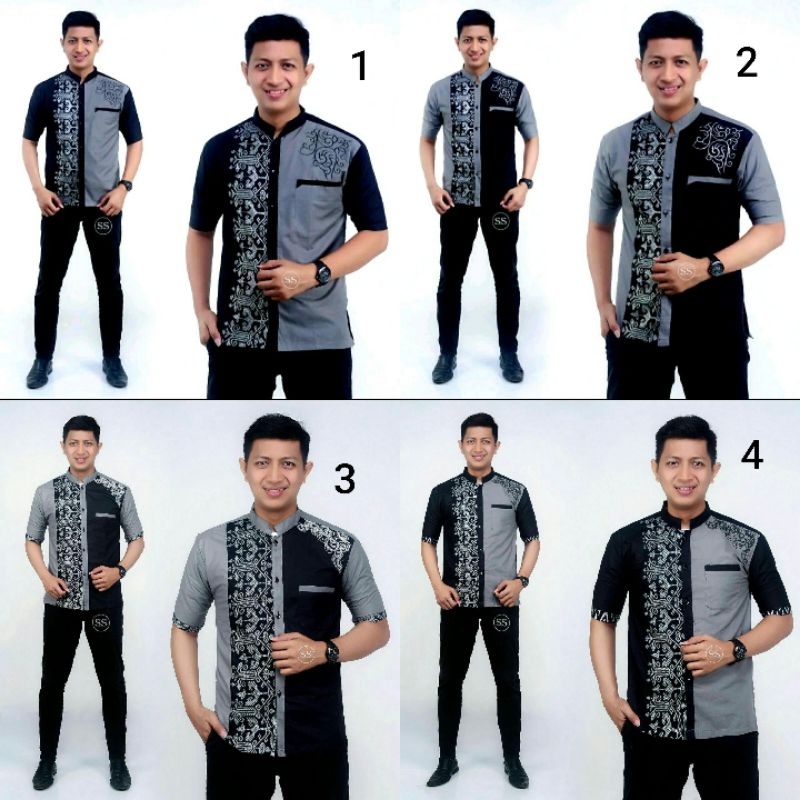 BATIK KALONGAN | KOKO BORDIR BATIK PEKALONGAN SIZE M L XL