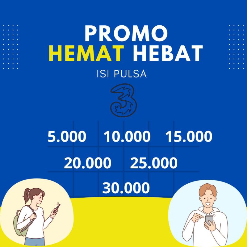 Pulsa 3 Murah.