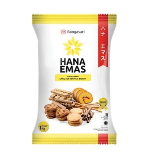 

Tepung Terigu Hana Emas 1 Kg