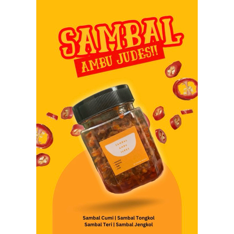 

Sambal Ambu Judes Cumi Pedas/Jengkol/Tongkol/Teri | 150gr